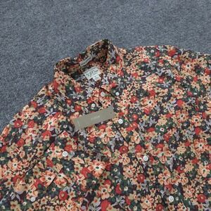 J Crew Shirt Mens Large Multicolor Floral Secret Wash Slim Untucked Stretch NEW